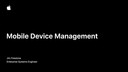 Mobile Device Management Overview