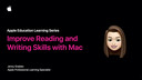 Aprimorar as habilidades de leitura e escrita com o Mac