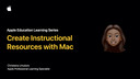 สร้างสื่อการเรียนการสอนด้วย Mac