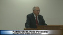 Patriarch M. Pete Petentler, reminds us the communion service is for us..
