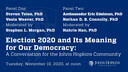 Election 2020 and its Meaning for Our Democracy: A Conversation for the Johns Hopkins Community