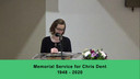 Memorial Service for Chris Dent June 13, 2022